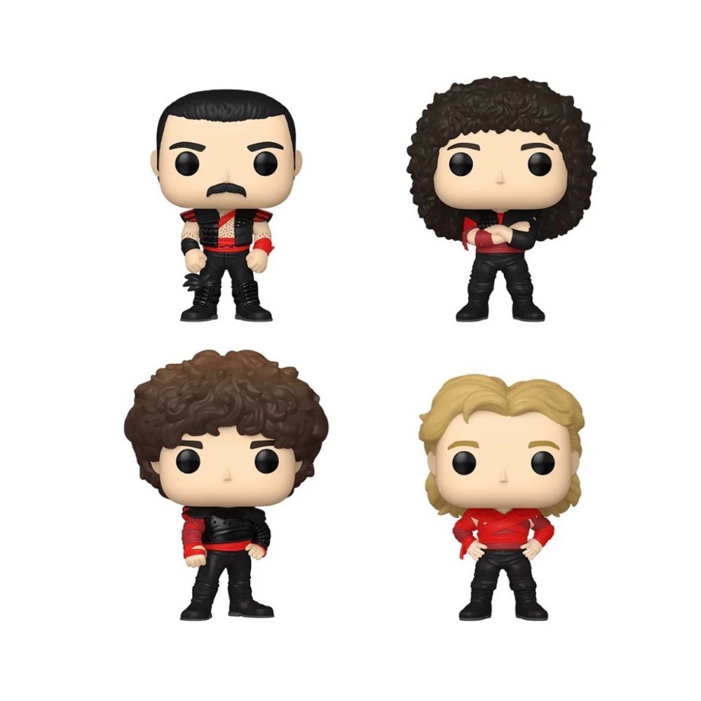Funko Pop! Rocks QUEEN Radio Gaga 4 Pack- Freddie, Brian, John, Roger